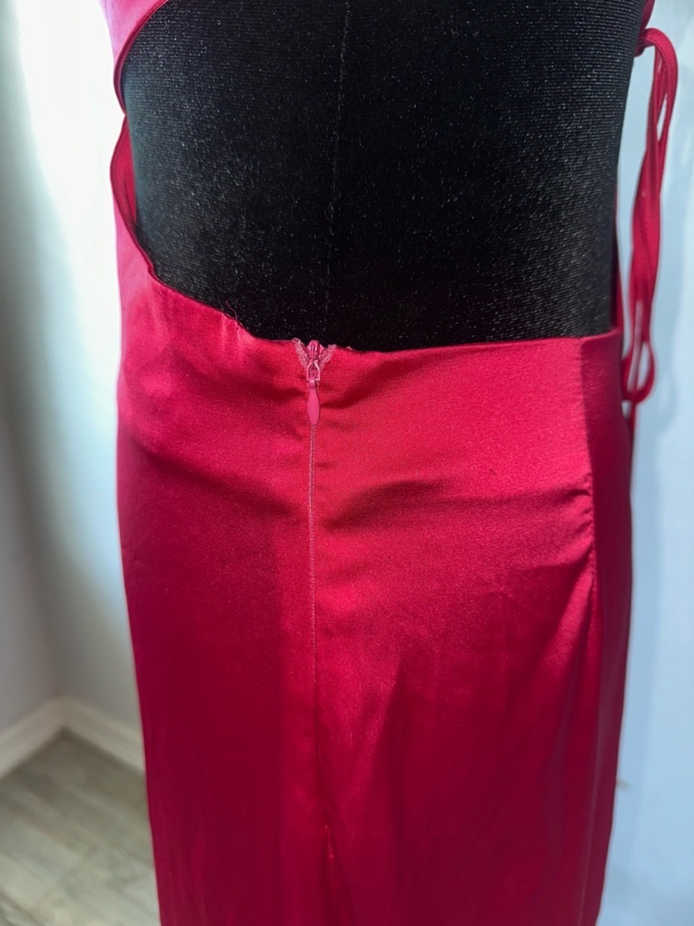 Fuchsia Pink Cutout Slip Maxi Dress 💗 - Picture 4 of 13